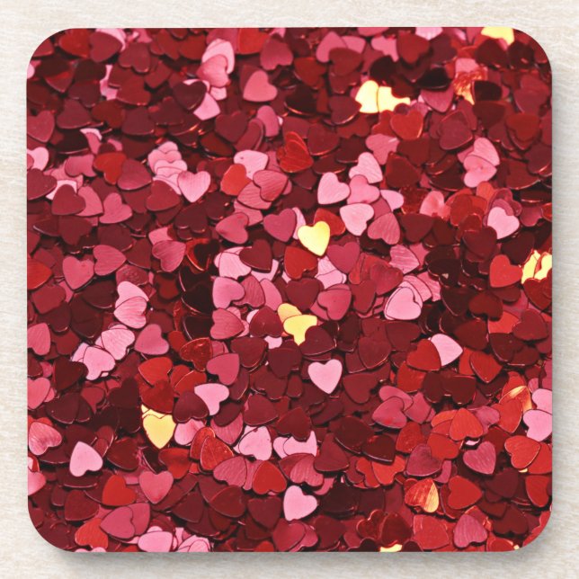 Heart Shapes Texture-20622 Coaster (Front)