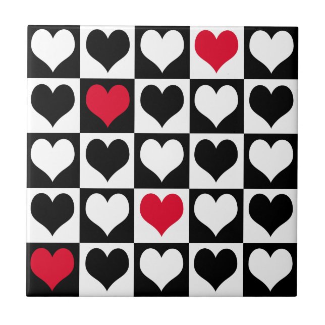 Heart shapes tile (Front)