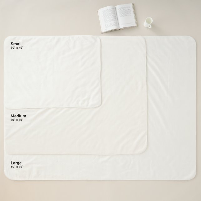 Heart  sherpa blanket (Size Chart)