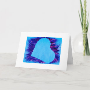 Heart shine blue2 card