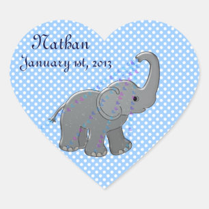 heart shower for boys sticker