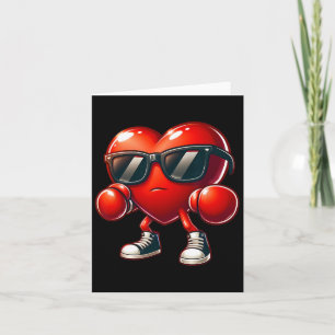 Heart Showing Boxing Skills Boxing Lovers Valentin Card