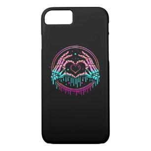 Heart Sign Skeleton Hand - Spooky Skeleton Hallowe Case-Mate iPhone Case