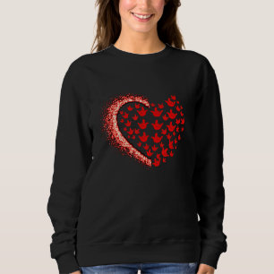 Heart Silhouette With Sign I Love You In Asl Sign Sweatshirt