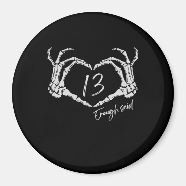 Heart Skeleton Hand Classic Magnet (Front)