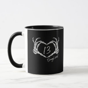Heart Skeleton Hand Classic Mug