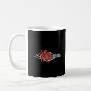 Heart Skeleton Hands Coffee Mug