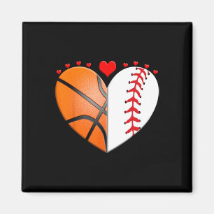 Heart Sketll Sell Valentines Day Sports Lover Magnet