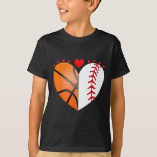 Heart Sketll Sell Valentines Day Sports Lover  T-Shirt