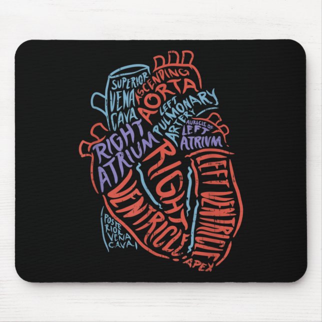 Heart Specialist Anatomy Doctor Medical Biology Mouse Pad (Front)