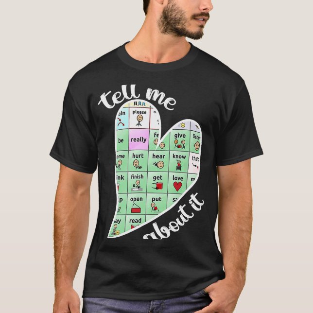 Heart Speech Language Pathologist Words Matter Spe T-Shirt (Front)