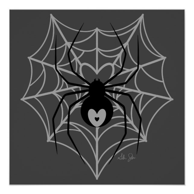 Heart Spider Web Poster (Front)