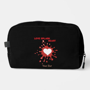 Heart Splash Art – Creative Love Expression Design Dopp Kit