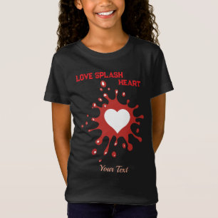 Heart Splash Art – Creative Love Expression Design T-Shirt