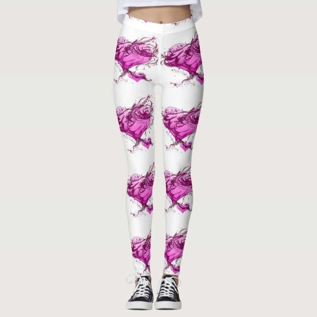 Heart Splash Leggings (Front)