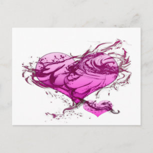 Heart Splash Postcard