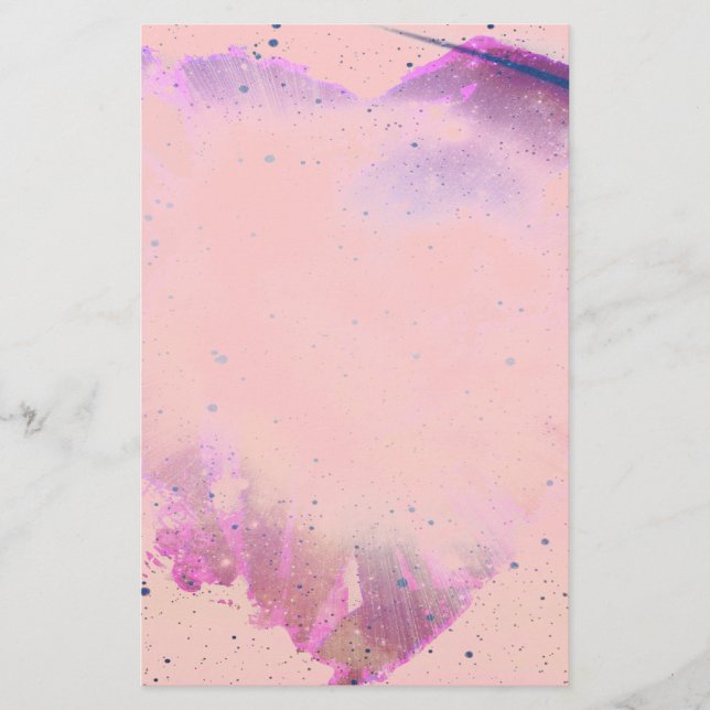 Heart Splatter Stationery (Front)