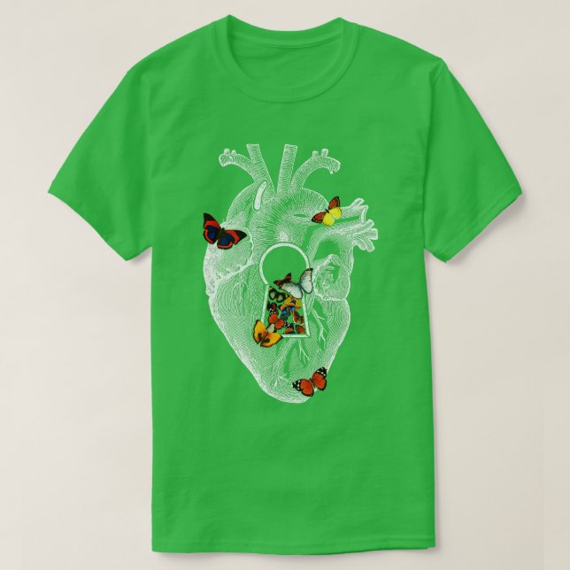Heart Spring Butterfly by Tobe Fonseca T-Shirt (Design Front)