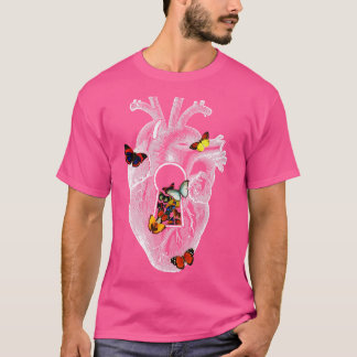 Heart Spring Butterfly Mothers Day by Tobe Fonseca T-Shirt