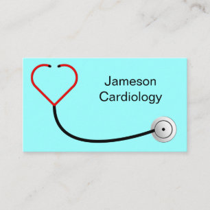 Heart Stethoscope Business Card