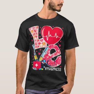 Heart Stethoscope Cute Love Nursing Valentines Pha T-Shirt