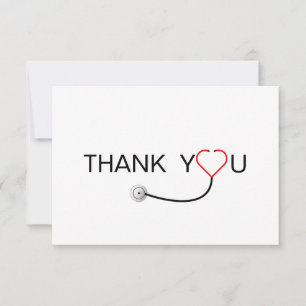 Heart Stethoscope Nurse Thank You