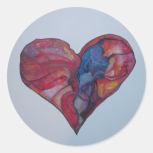 Heart sticker