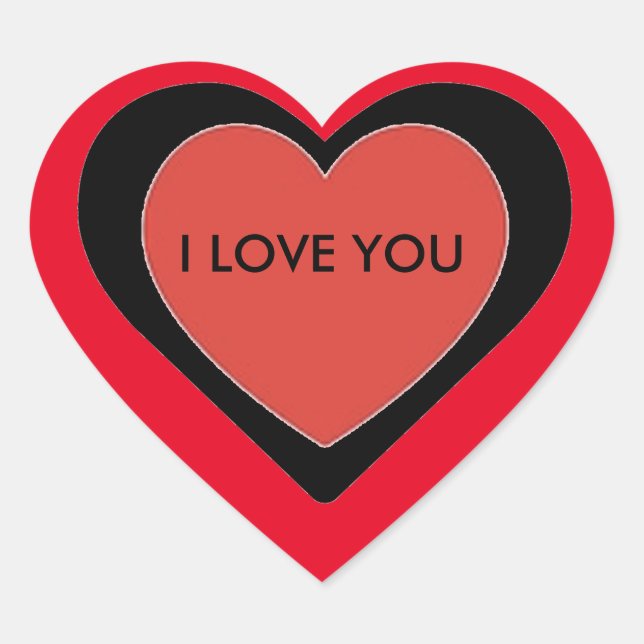 Heart Sticker I Love You (Front)