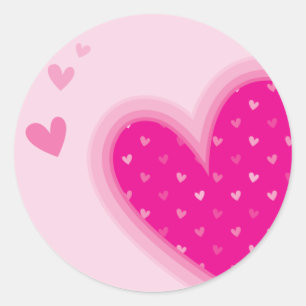 HEART STICKER SEAL :: funky hearts 1