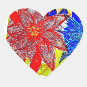 Heart Stickers Contrasting