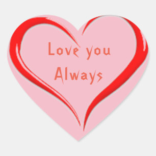 Heart Stickers, Glossy Sticker