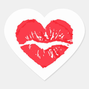 Heart Stickers Kiss