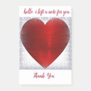 HEART STICKY  NOTES