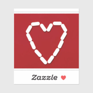 Heart. Stop depression. Custom-Cut Vinyl Sticker