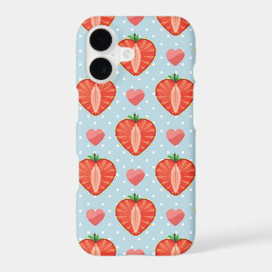 Heart Strawberries with Polka Dots And Hearts