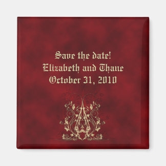 Heart Strings Gothic Save the Date Magnet