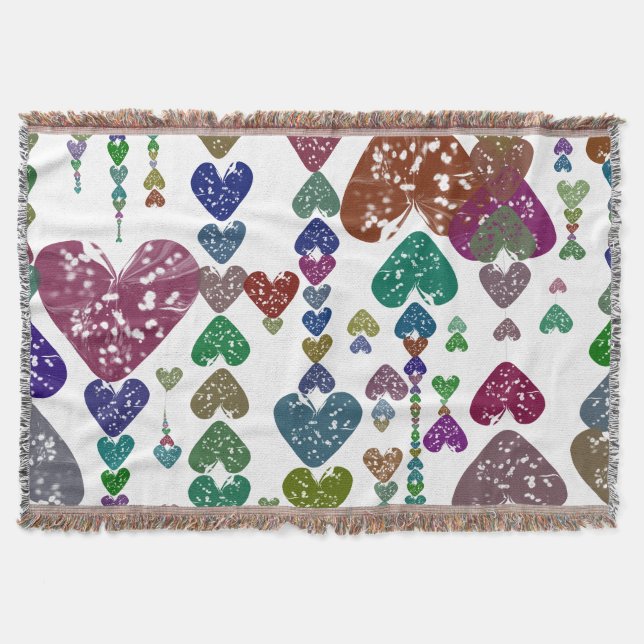 Heart strings throw blanket (Front)