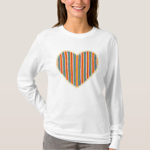 Heart Stripes Long Sleeve T-Shirt