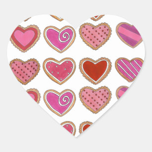 Heart Sugar Cookies Valentine's Day Baking Sticker