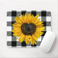 Heart Sunflower with Ladybug