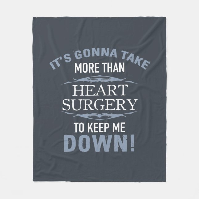 Heart Surgery Humour Fleece Blanket (Front)