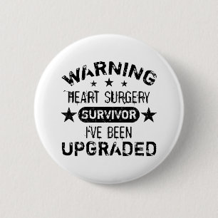 Heart Surgery Humour Upgraded 6 Cm Round Badge