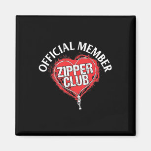Heart Surgery Official Zipper Club Member Gift Magnet