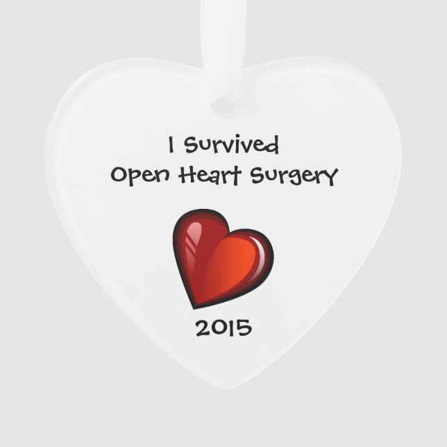 Heart Surgery Survivor 2015 ornament (Front)