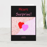 Heart Surprise Vertical Greeting Card