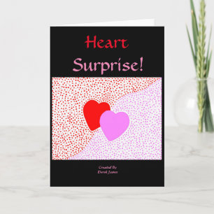 Heart Surprise Vertical Greeting Card