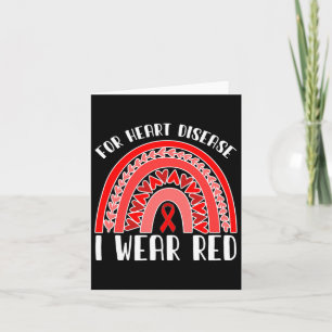 Heart Survivor For Heart Disease I Wear Red Heart Card