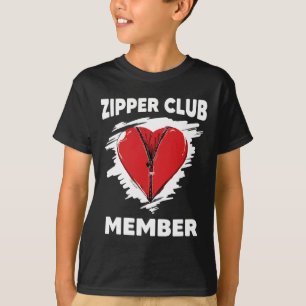 Heart Survivor Warrior Zipper Club Member Heart Aw T-Shirt