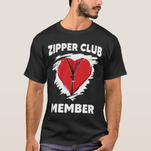 Heart Survivor Warrior Zipper Club Member Heart Aw T-Shirt