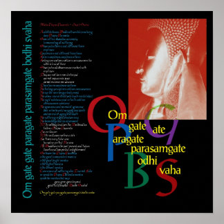 Heart Sutra - Buddha Poster